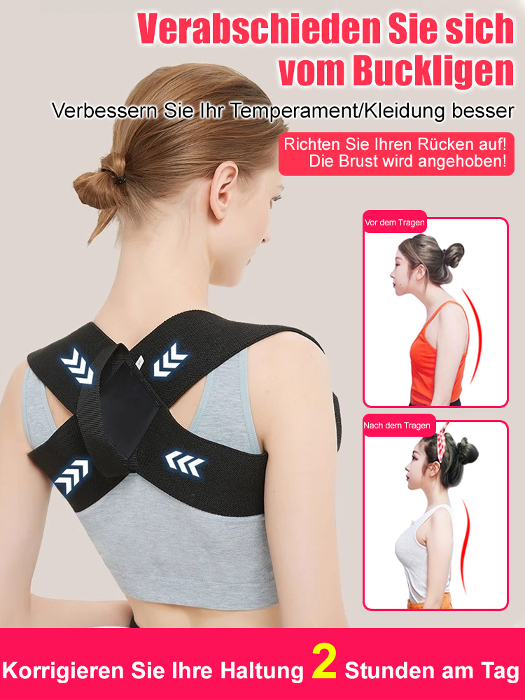 【Nie wieder Rundrücken】 Neue Haltungskorrektur | Völlig unsichtbar | Sofort 10 cm optisch größer