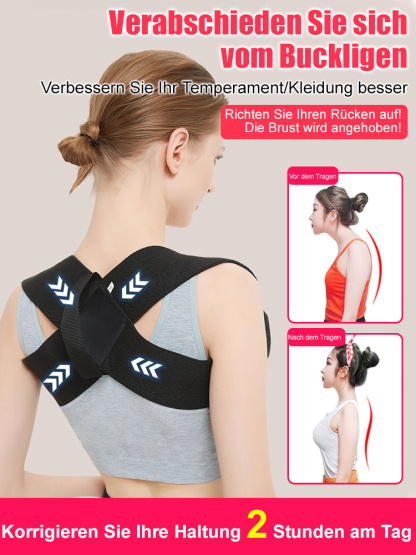 【Nie wieder Rundrücken】 Neue Haltungskorrektur | Völlig unsichtbar | Sofort 10 cm optisch größer
