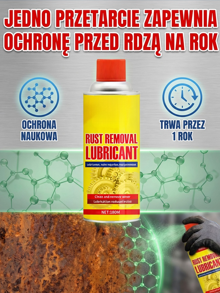 🛡️Bez pracowników i kosztownych renowacji – ✨spryskaj i odnów zardzewiałą stal w 3 sekundy