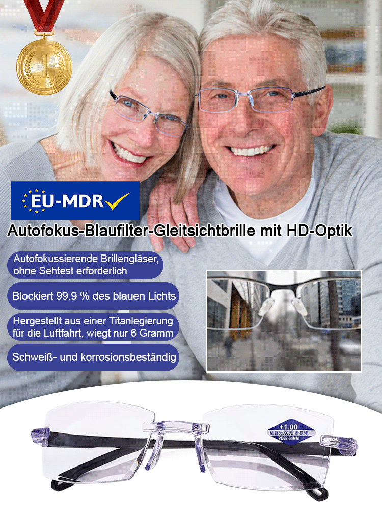 Schluss mit dem ständigen Brillenwechsel! 👓✨ Erleben Sie die AI-Intelligenz-Brille mit Autofokus. Dank der Technologie aus Jena passen sich die Gläser in Echtzeit an Ihre Sehstärke an (+1.0 bis +10.0).