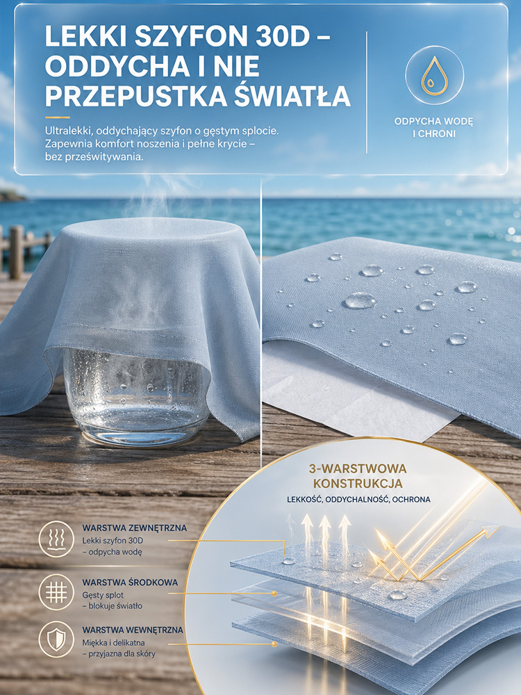Elegancki, nieregularny top z szyfonu z peleryną