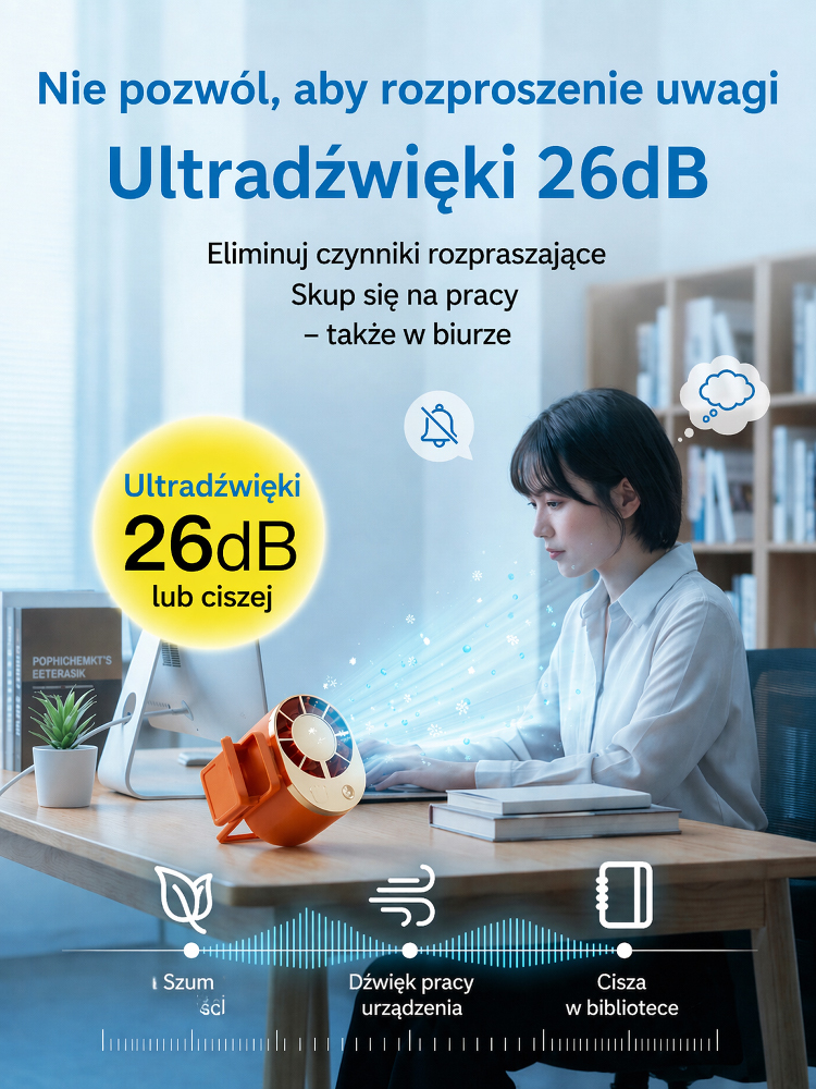 Idealne rozwiązanie do chłodzenia w plenerze: wentylator mocowany do paska, który obniża temperaturę o 16°C w 3 sekundy