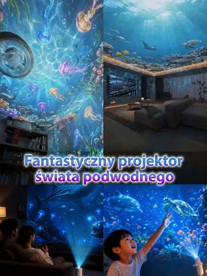 Projektor Ocean and Galaxy Starry Sky Ultra-High Definition natychmiast przemieni Twój pokój i samochód w wymarzone akwarium