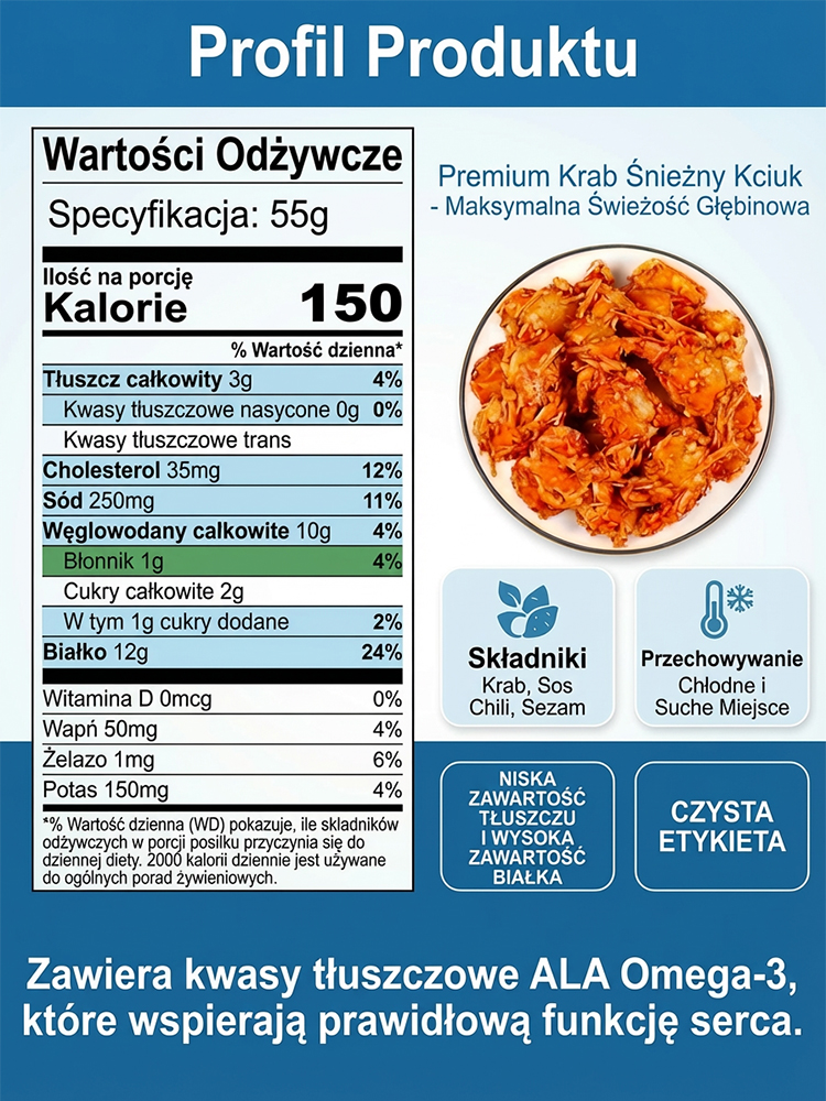 Chrupiący Kanadyjski Krab Śnieżny Premium | Polecane przez Michelin i MSC | Wyprzedaż Sezonowa – Ostatnie Sztuki!