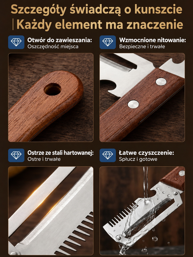 UNIWERSALNA OBIERACZKA 3-W-1 ZE STALI 3CR! Błyskawiczne Krojenie, Obieranie i Otwieranie – OSTATNIE SZTUKI W PROMOCJI!