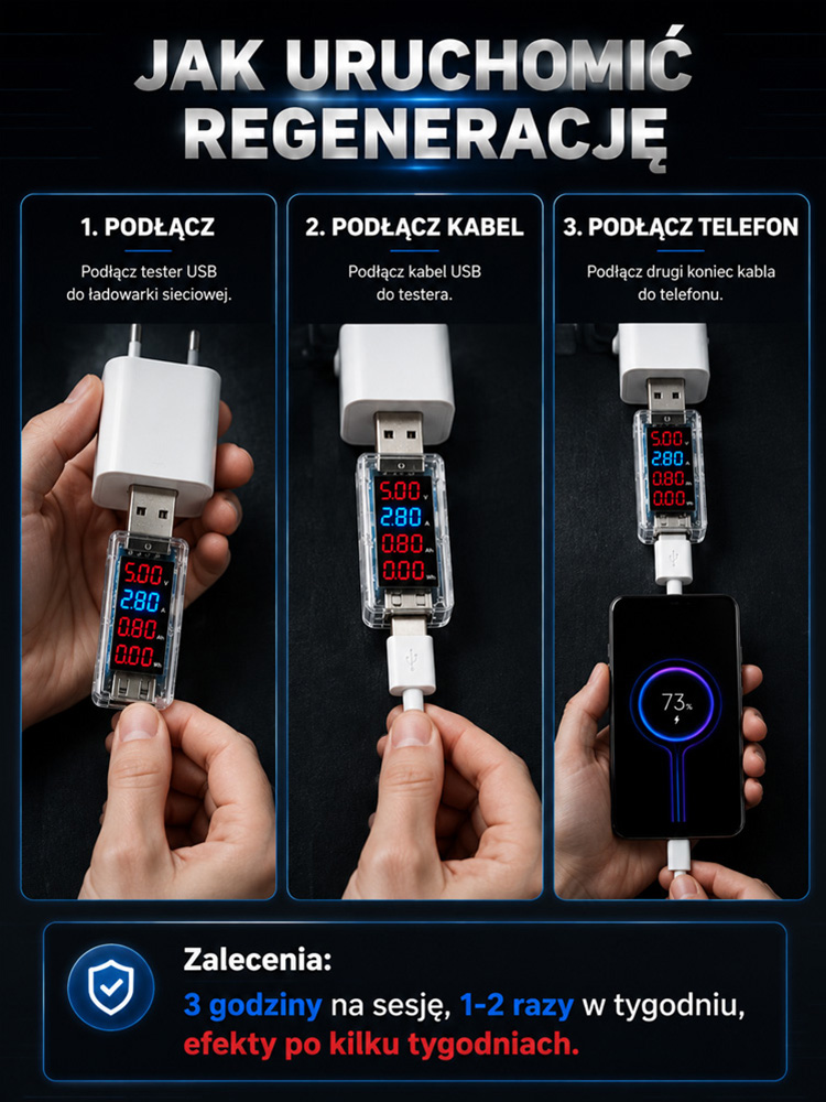 Inteligentny Aktywator Baterii USB z Technologią Impulsową – Wyświetlacz LED, Oficjalna Wyprzedaż Magazynowa 50% OFF