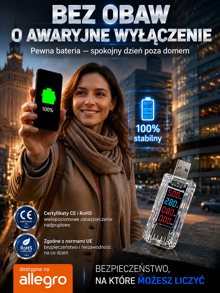 Inteligentny Aktywator Baterii USB z Technologią Impulsową – Wyświetlacz LED, Oficjalna Wyprzedaż Magazynowa 50% OFF