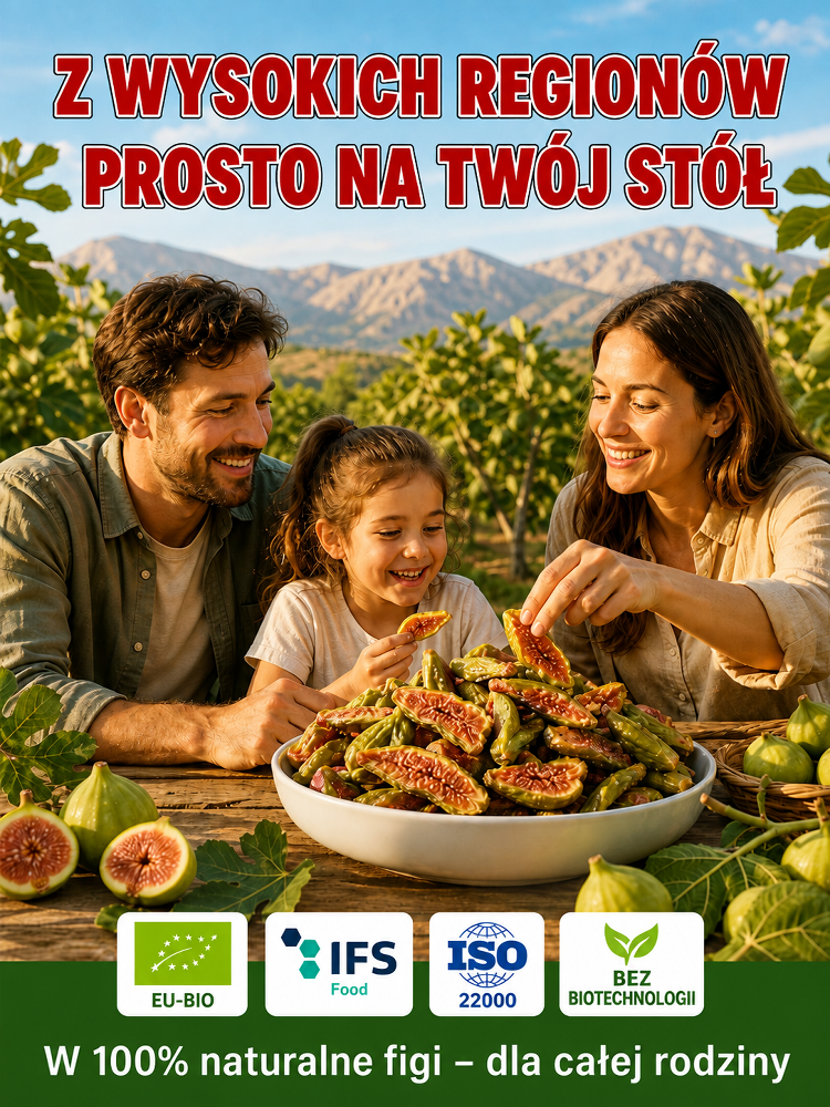 Suszone Zielone Figi "Zielone Złoto" – 100% Naturalne, Bez Dodatku Cukru, Wyprzedaż -80% Taniej!