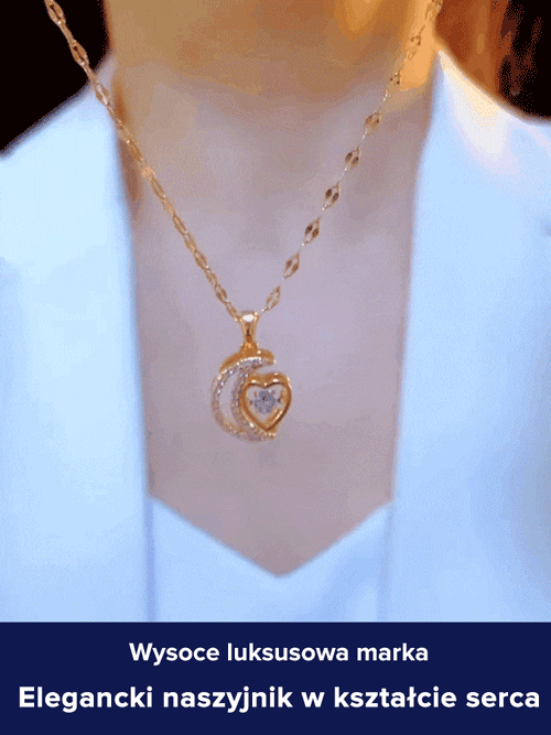Zapomnij o taniej biżuterii! Francuski naszyjnik „Serce i Księżyc” – poczuj luksus na swojej skórze 💎✨Koniec z rdzewieniem i blaknięciem! Różowe złoto, które lśni jak diament, nawet pod prysznicem 🌊💖Zamknij romantyzm na swojej szyi!🌙❤️