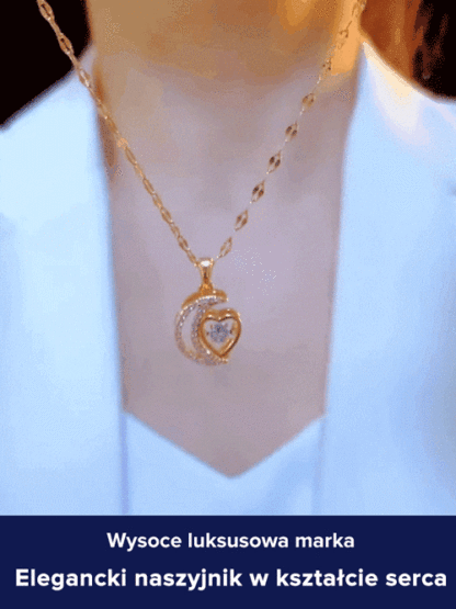 Zapomnij o taniej biżuterii! Francuski naszyjnik „Serce i Księżyc” – poczuj luksus na swojej skórze 💎✨Koniec z rdzewieniem i blaknięciem! Różowe złoto, które lśni jak diament, nawet pod prysznicem 🌊💖Zamknij romantyzm na swojej szyi!🌙❤️