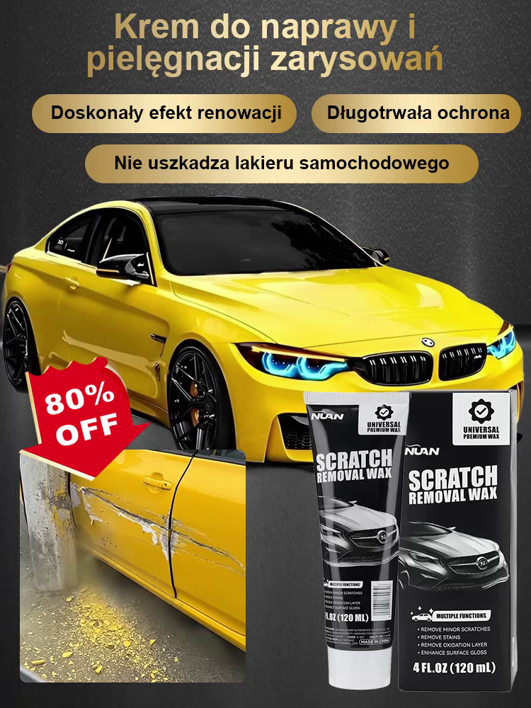 Rysy znikają w oczach! Ulubiony zestaw Polaków do renowacji lakieru – salonowy blask w kilka minut ✨🚗Głęboka regeneracja bez uszkodzenia lakieru. Twoje auto jak nowe! 🏆💎Kompletna pielęgnacja 3w1: Usuwa rysy, nabłyszcza i chroni. 🛡️✨
