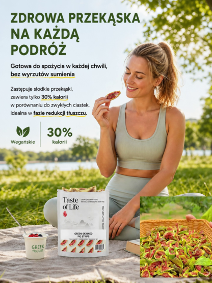 Suszone Zielone Figi "Zielone Złoto" – 100% Naturalne, Bez Dodatku Cukru, Wyprzedaż -80% Taniej!
