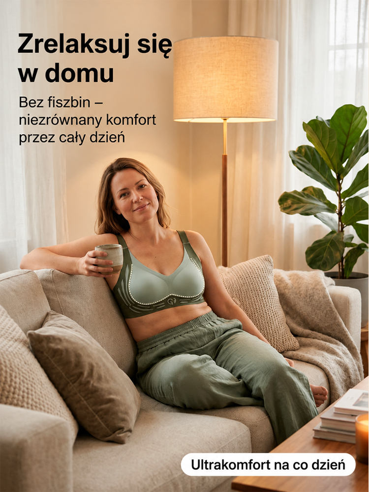Bezszwowy Biustonosz Antygrawitacyjny (-5kg Efekt) – 100% Naturalny – Zakończenie Serii!