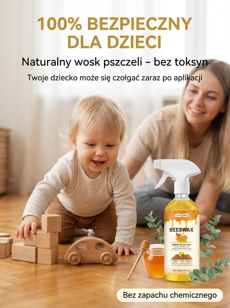 Daj swoim meblom drugie życie! Naturalny wosk pszczeli przywraca blask w kilka sekund ✨🪑Zapomnij o rysach i matowieniu. Jeden spray, luksusowy efekt 🪵💎Więcej niż polerowanie – głębokie odżywienie. Naturalny wosk i cytrynowa świeżość w Twoim domu 🍋🐝
