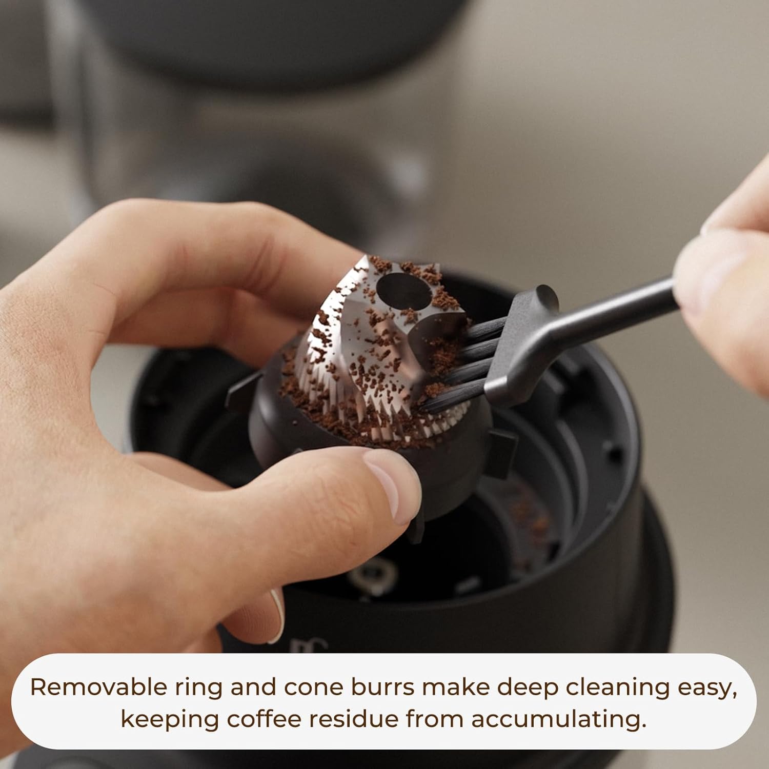 Electric Conical Bean Grinder with Touch Screen