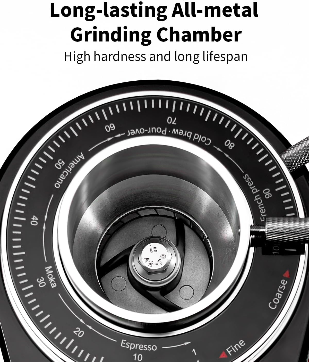 64mm Burr Coffee Grinder with 100 Grind Settings