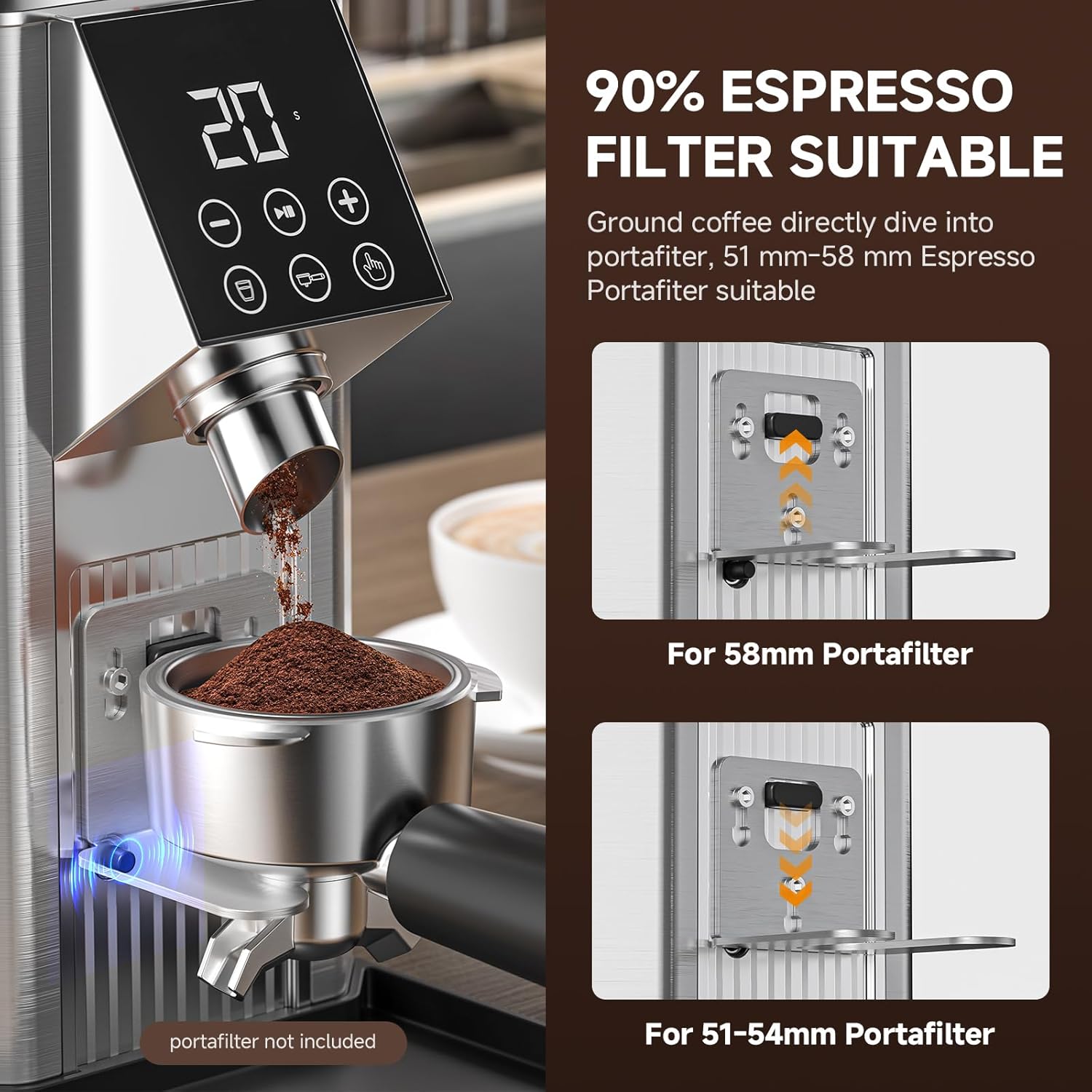 Burr Coffee Grinder with 45 Grind Settings