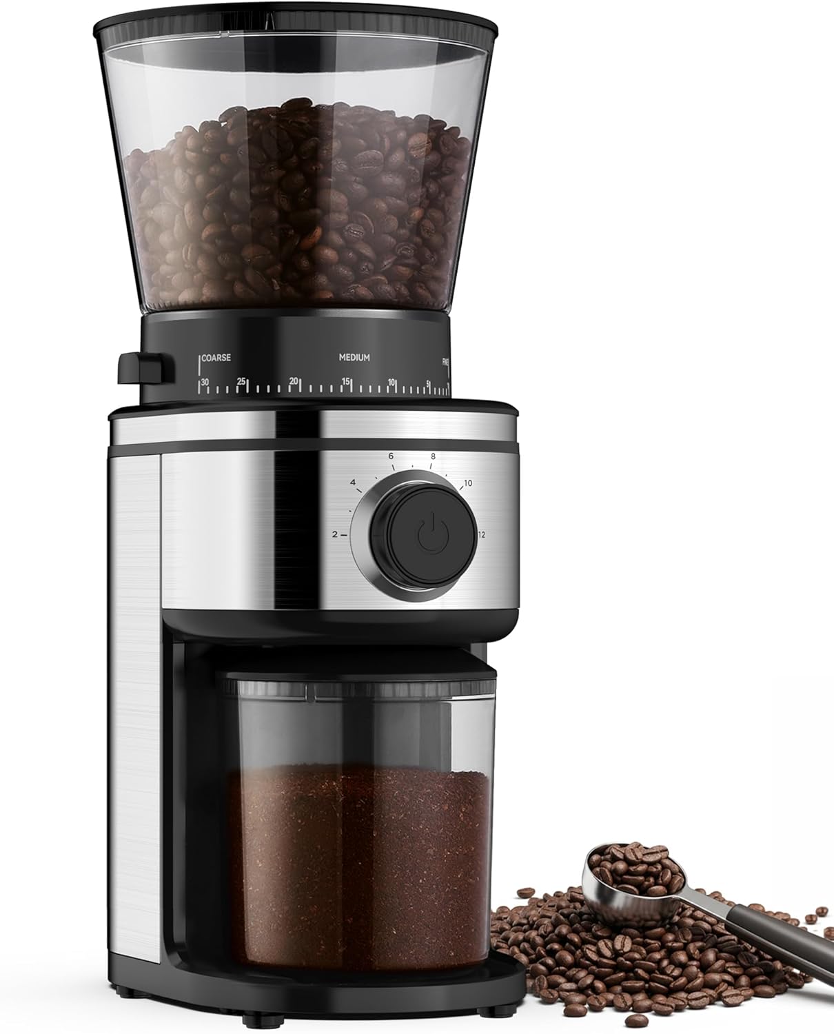 Adjustable Burr Mill Grinder for Home Use