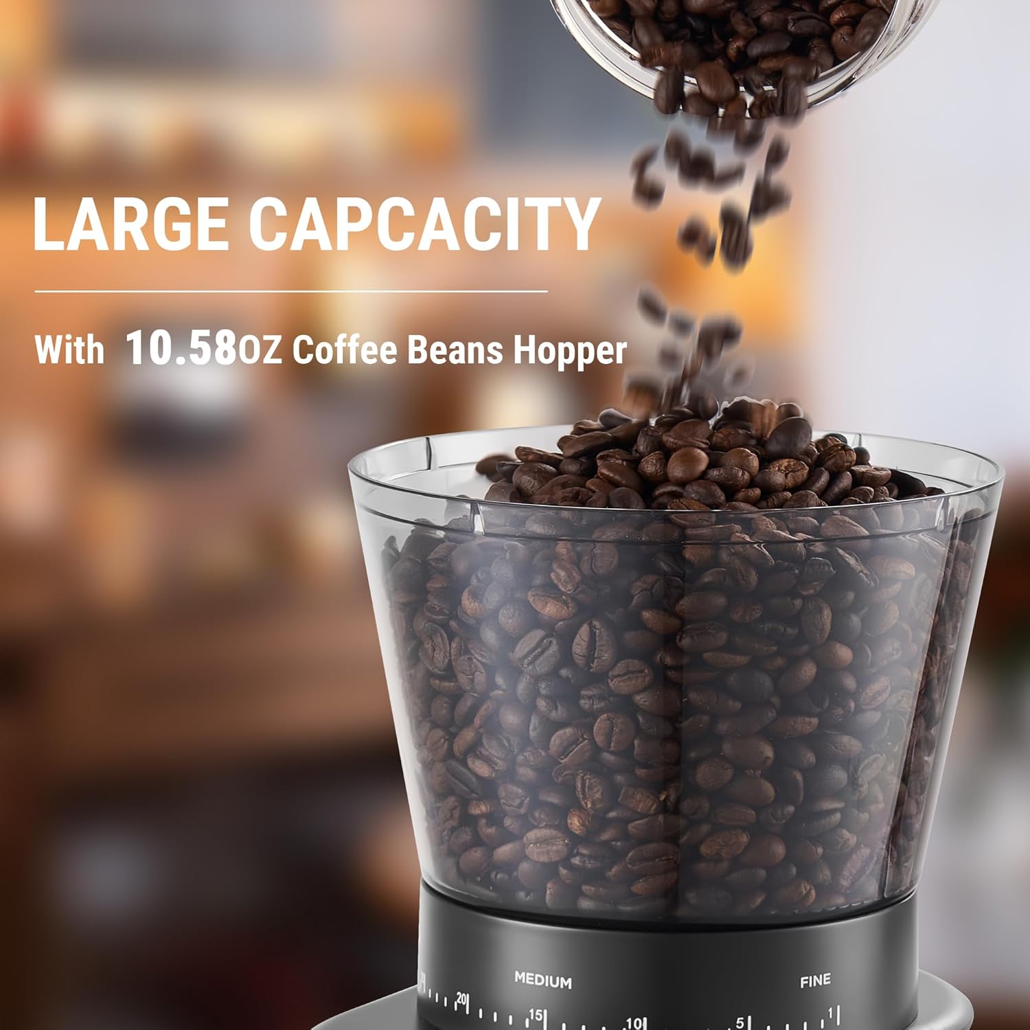 Adjustable Burr Mill Grinder for Home Use