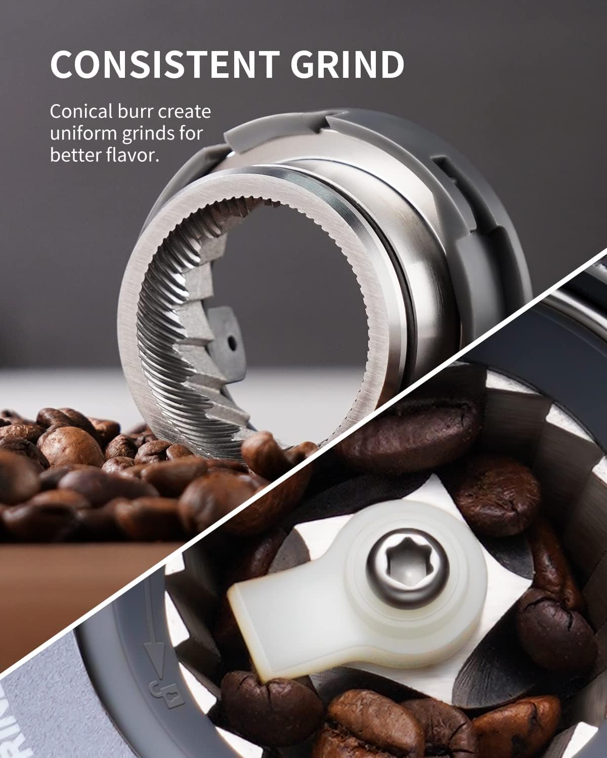 Conical Burr Espresso Coffee Grinder Electric