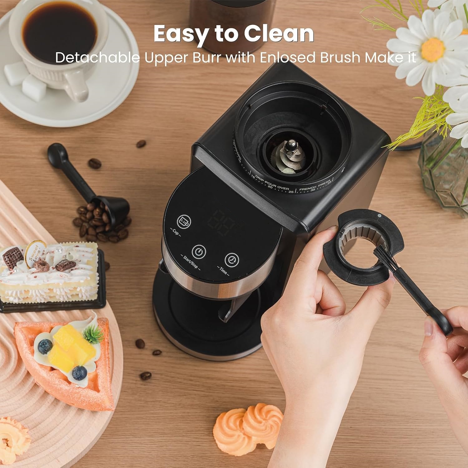 Coffee Bean Grinder with 35 Grind Settings