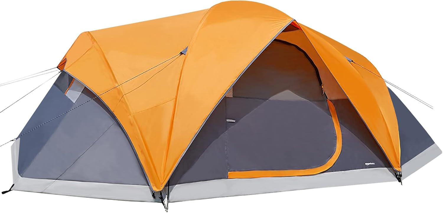 Basics Camping Tent, 3-Season Dome Design with Rainfly