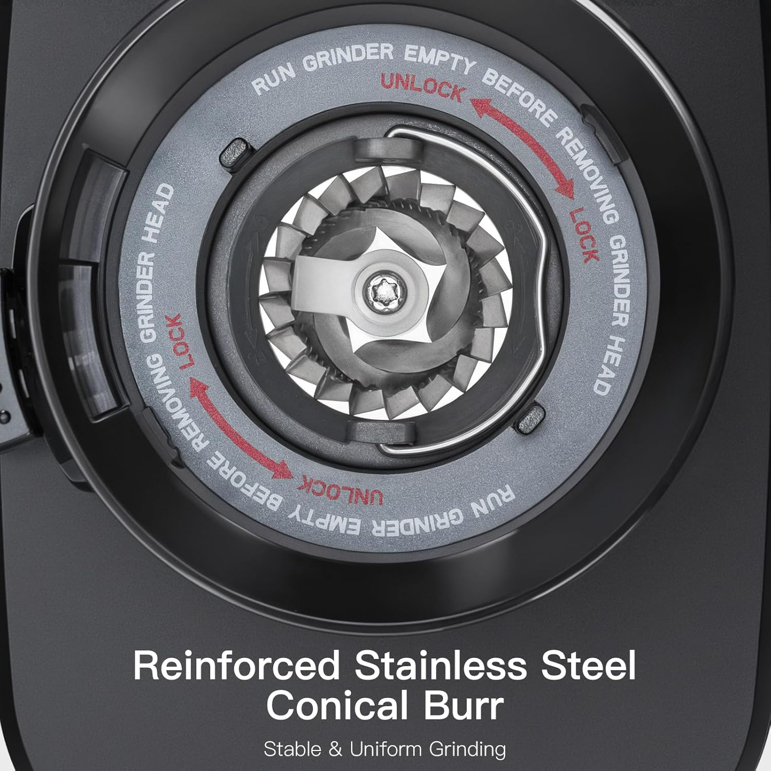 Burr Coffee Grinder with 51 Grind Settings, Precision Timer