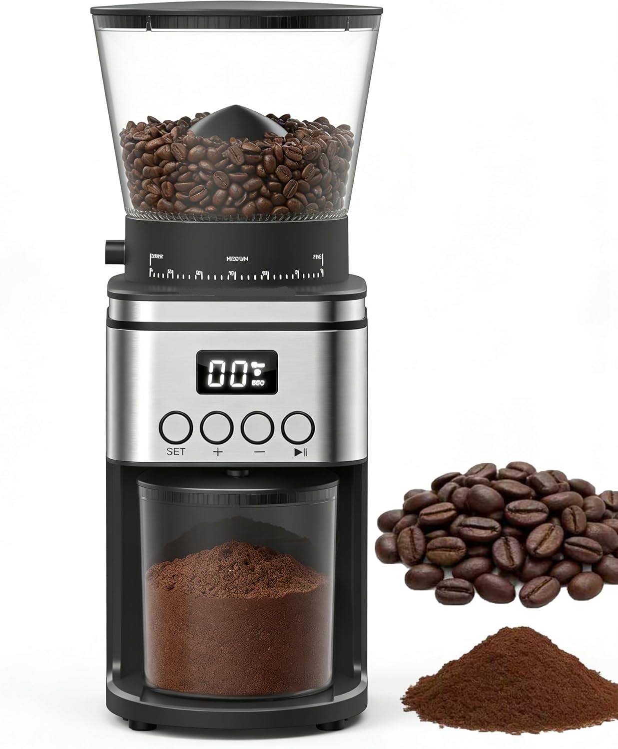 Stainless Steel Electric Coffee Grinder for Home