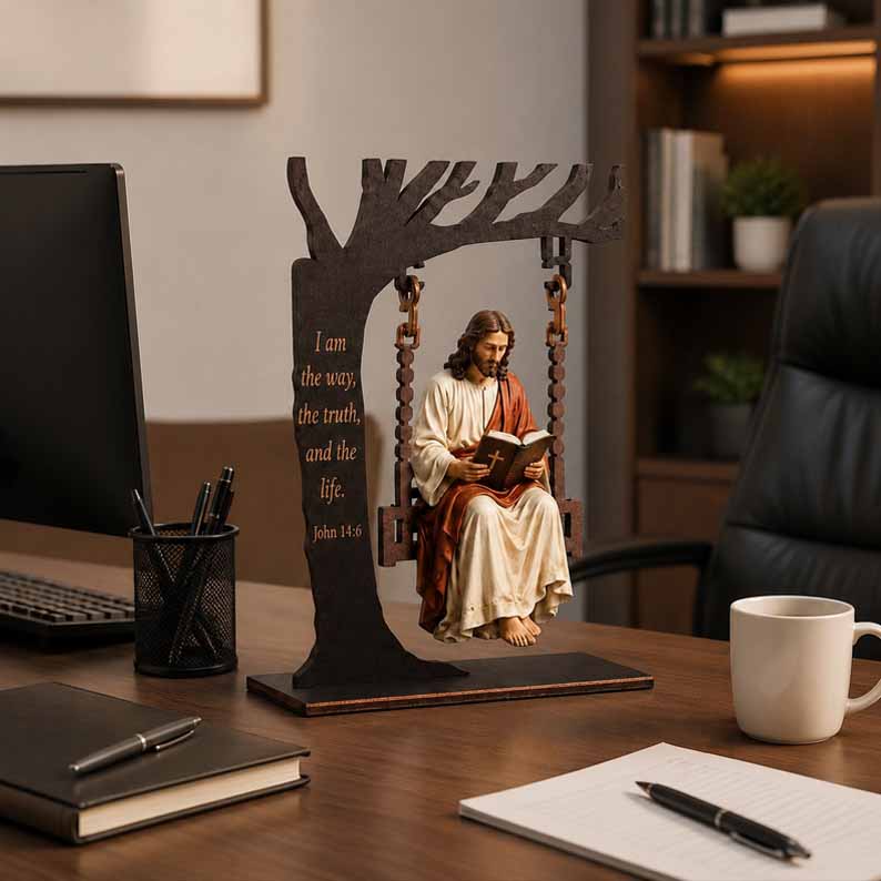 📚Last Day 60% OFF - Christian Jesus Swing Ornament