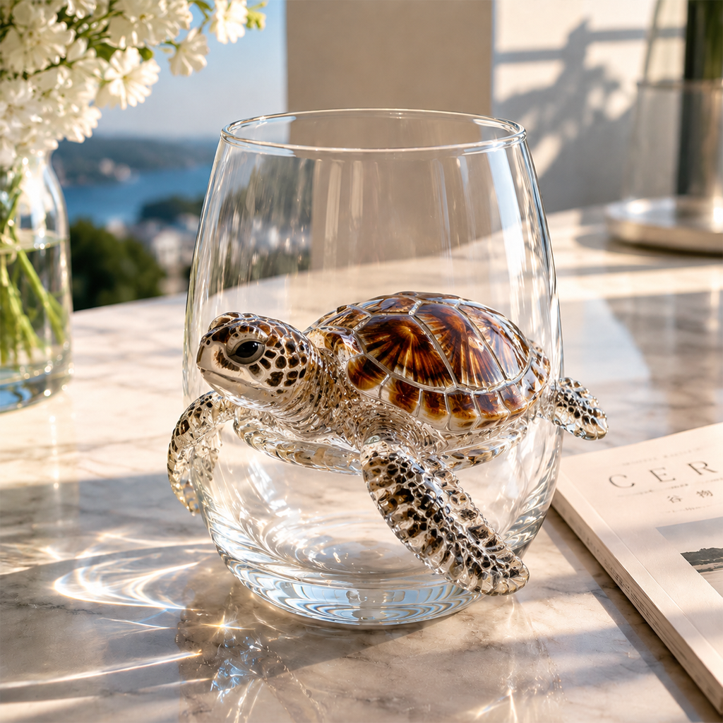 Artisanal Blue Ringed Octopus Glassware