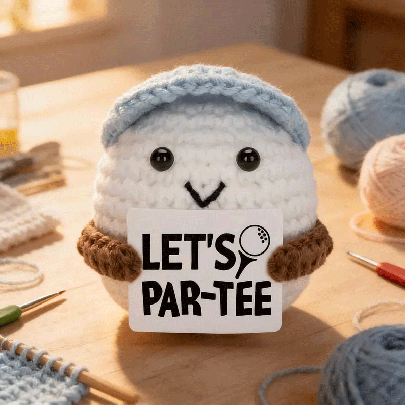 ⛳Positive Golf Crochet Buddy