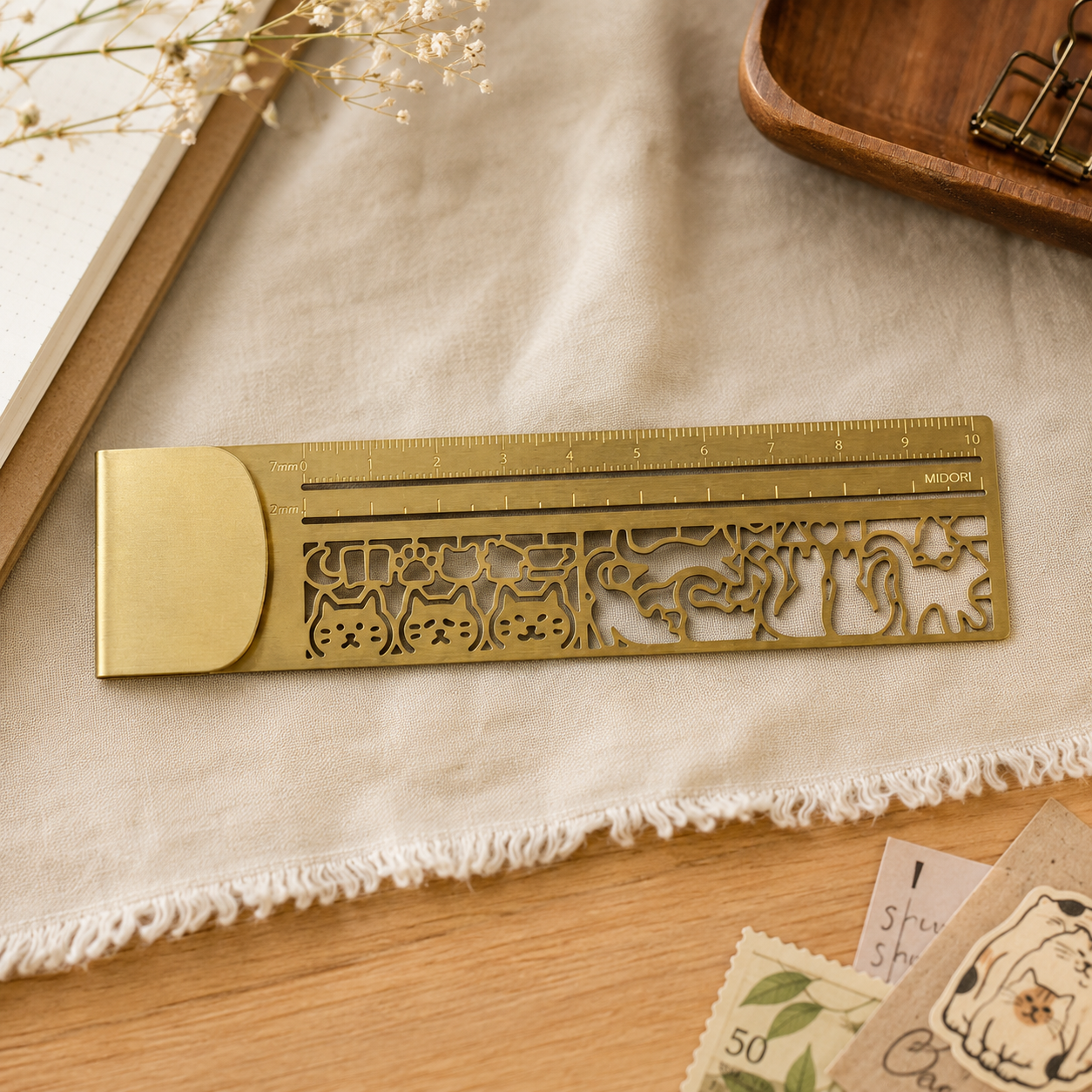 Cute Cat Bookmark Ruler
