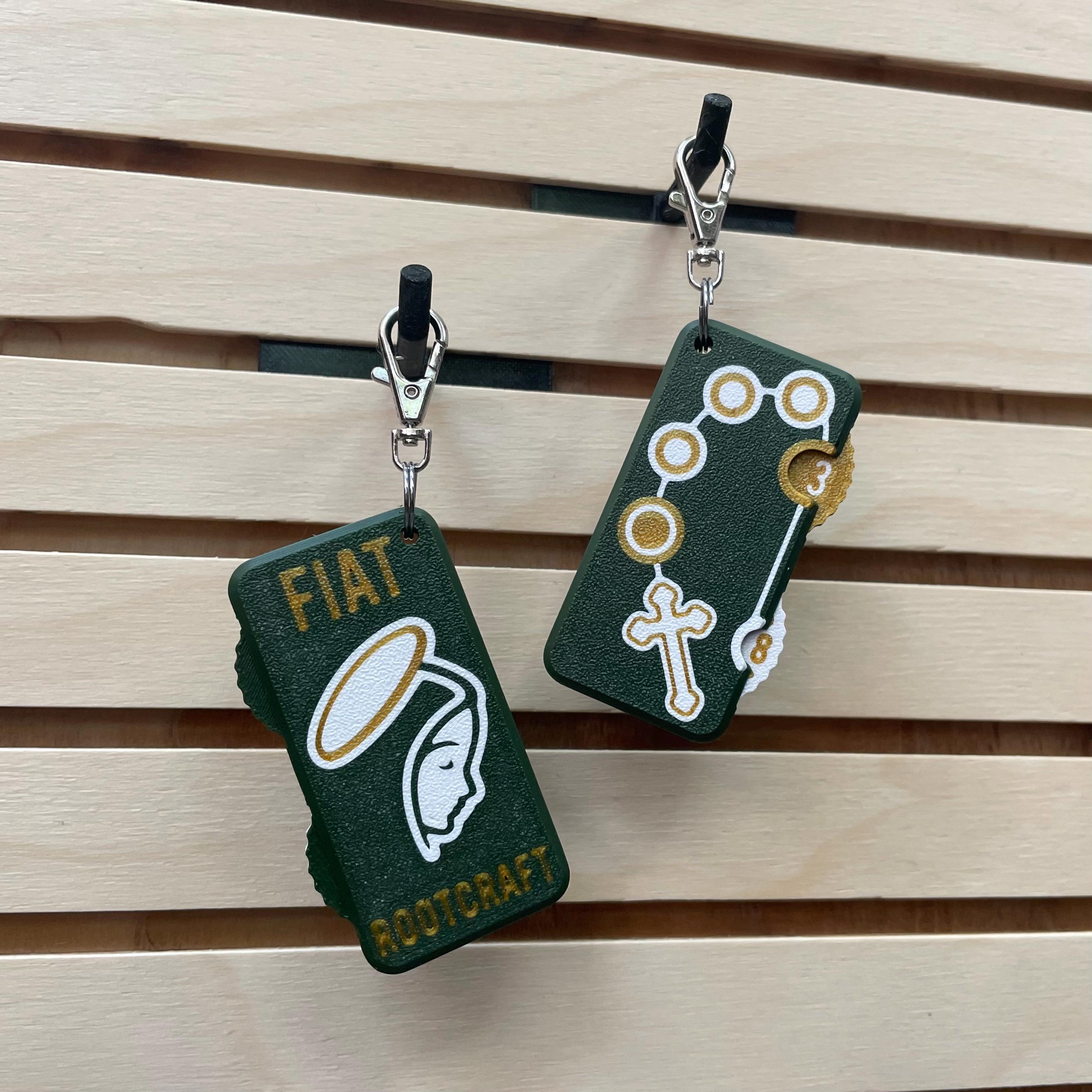 Rosary Counter Fidget Keychain