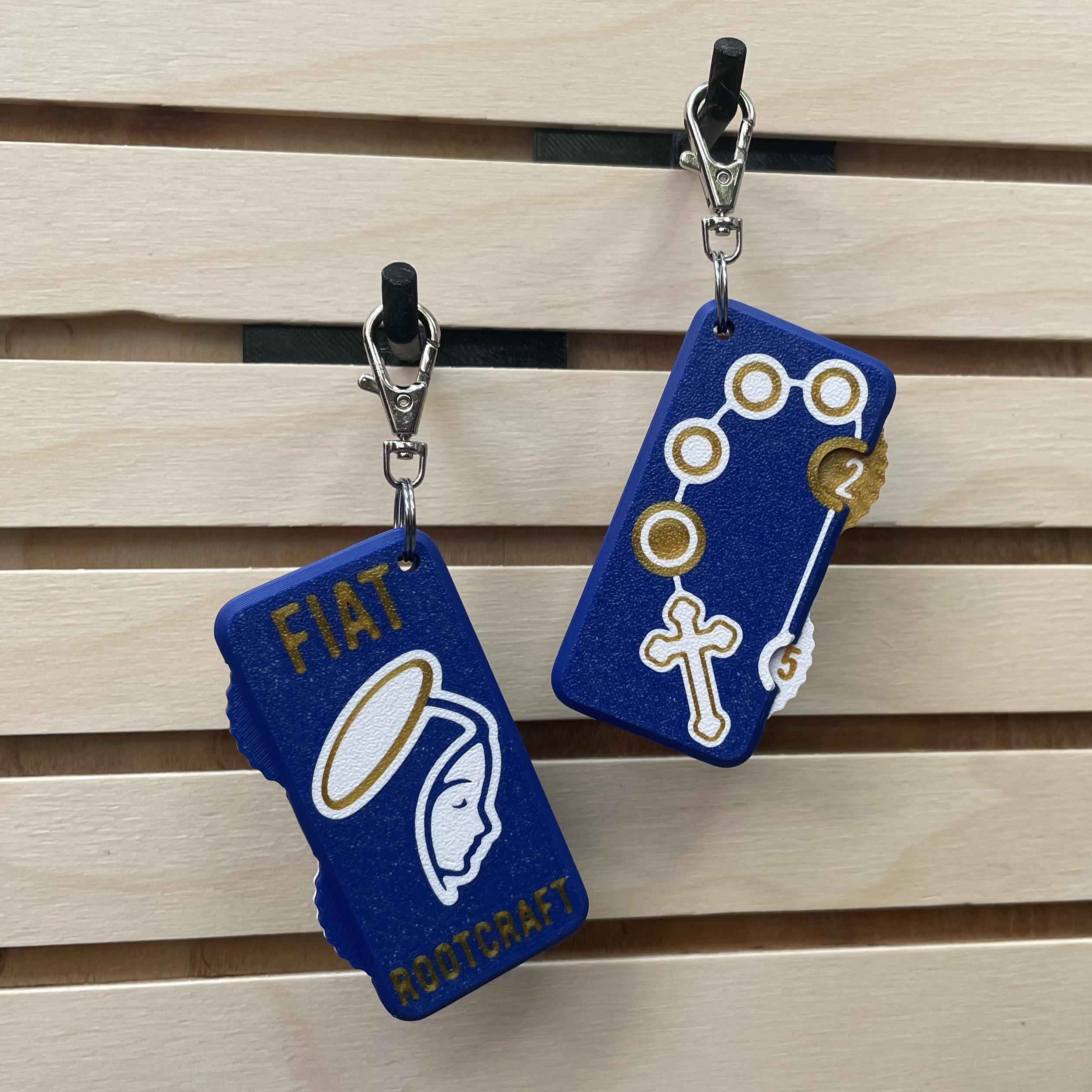 Rosary Counter Fidget Keychain