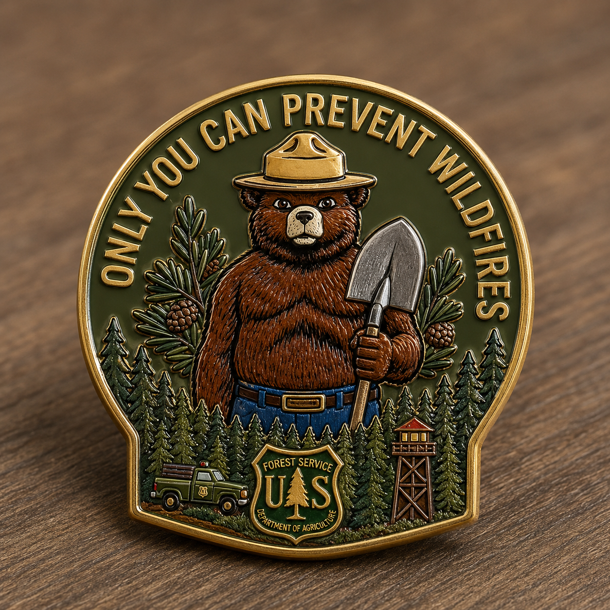 USFS “Only You Can Prevent Wildfires” Forest Guardian Enamel Pin
