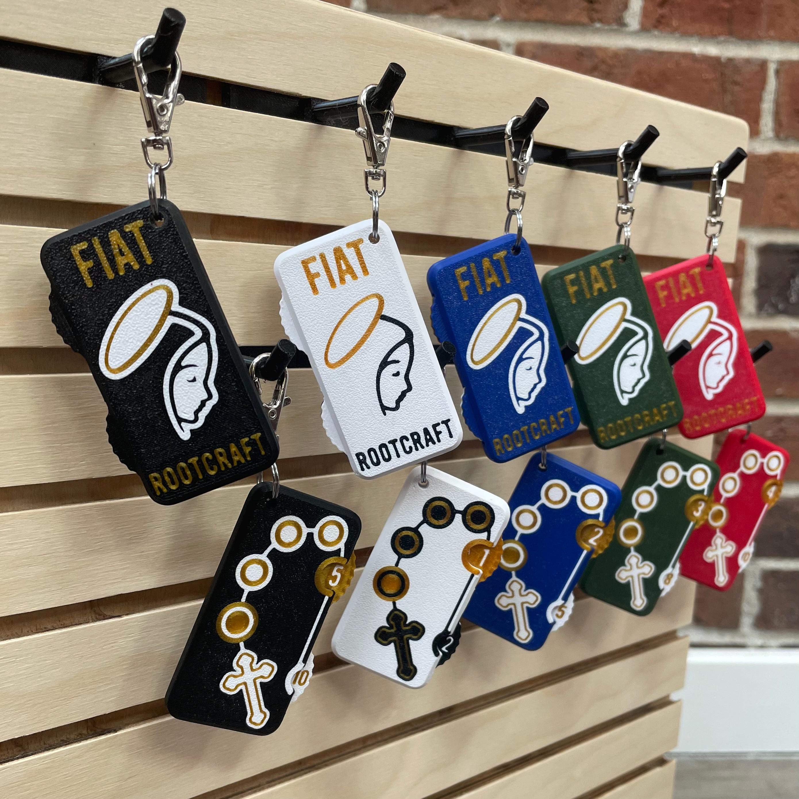 Rosary Counter Fidget Keychain
