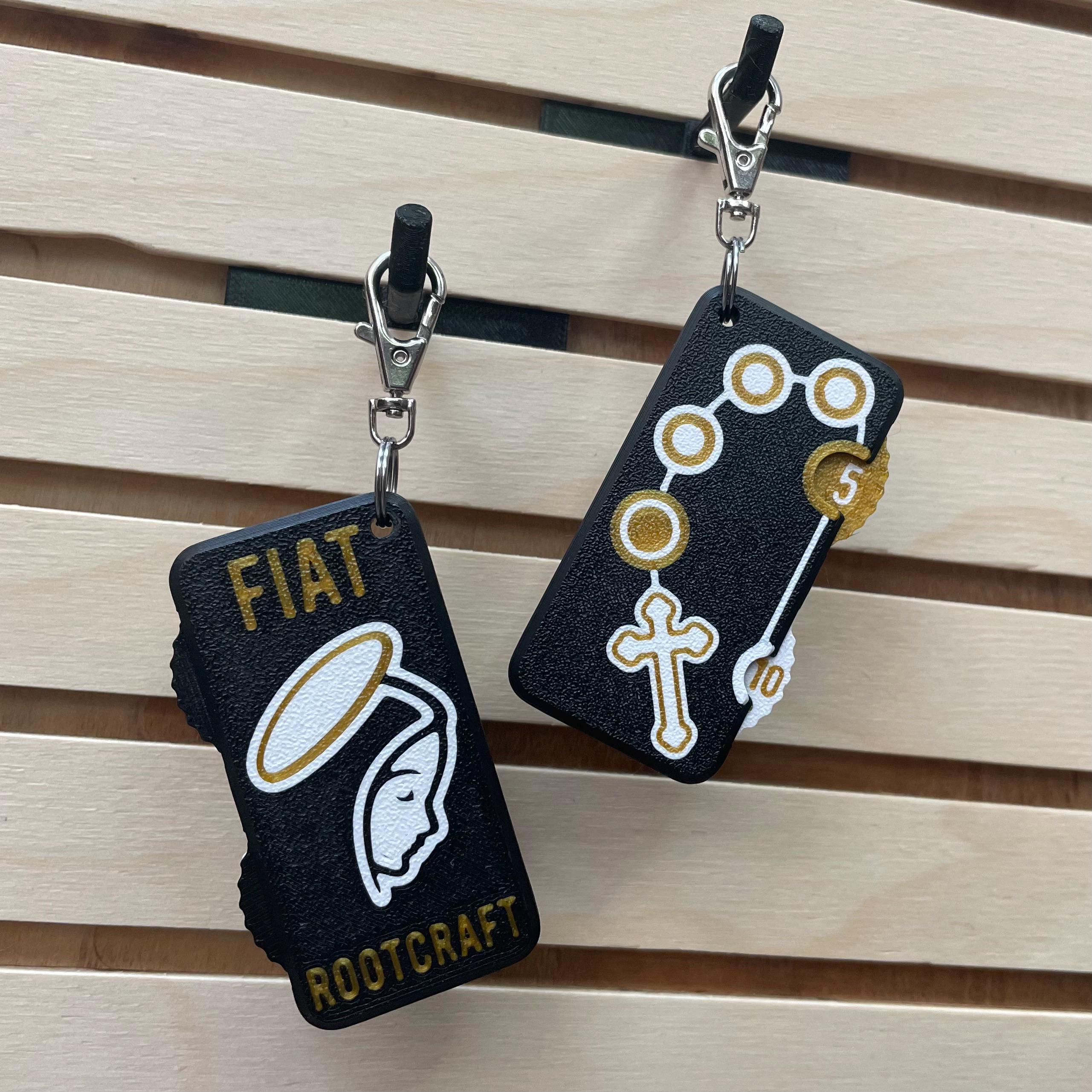 Rosary Counter Fidget Keychain