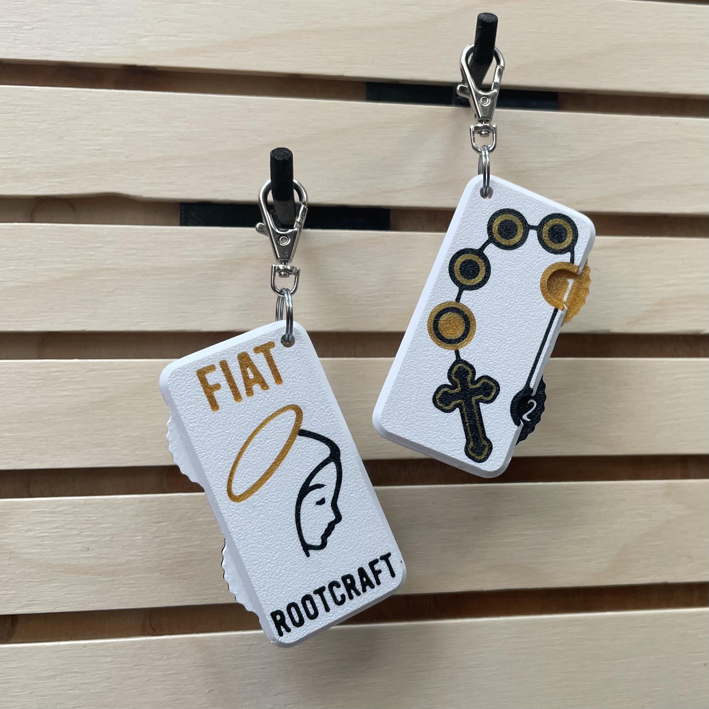 Rosary Counter Fidget Keychain