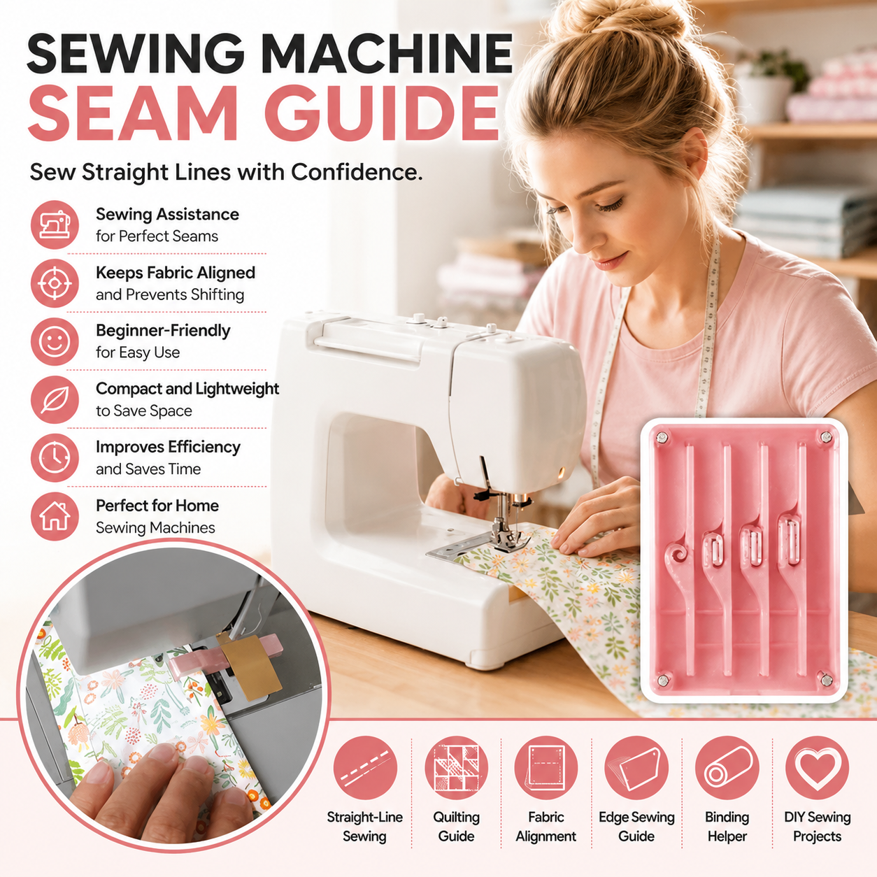 🧶Last Day 60% OFF - Sewing Machine Seam Guide