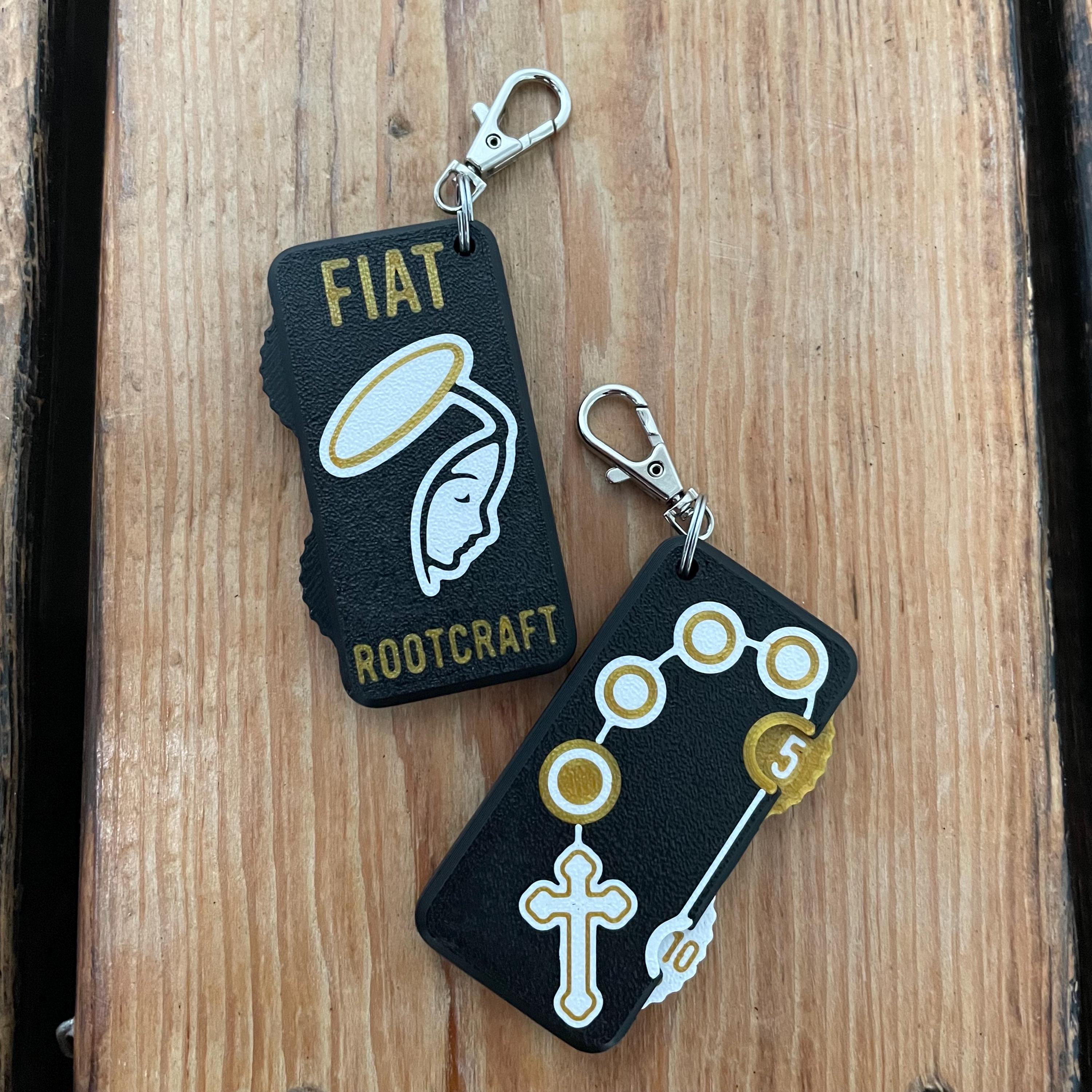Rosary Counter Fidget Keychain