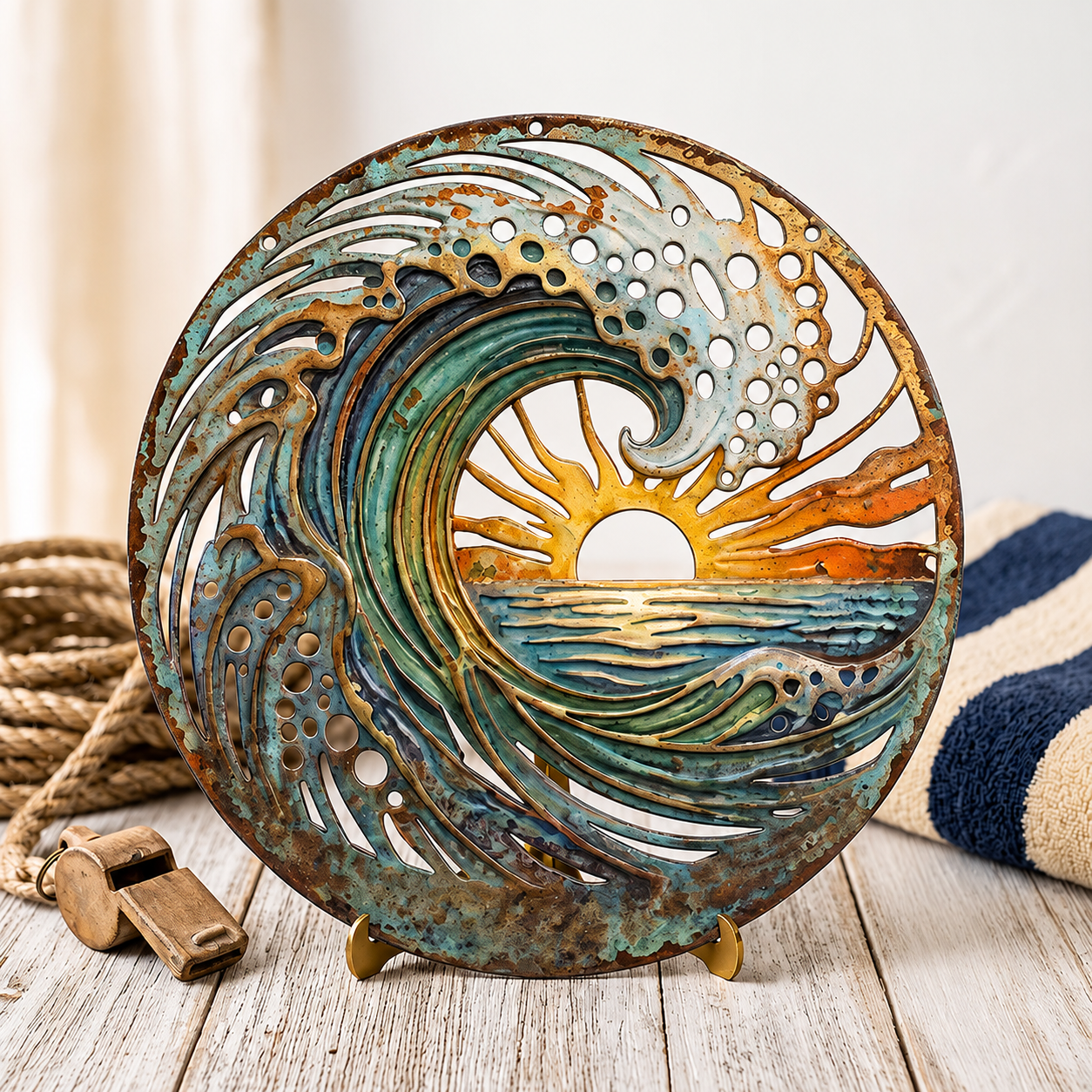 Ocean Wave Metal Wall Art
