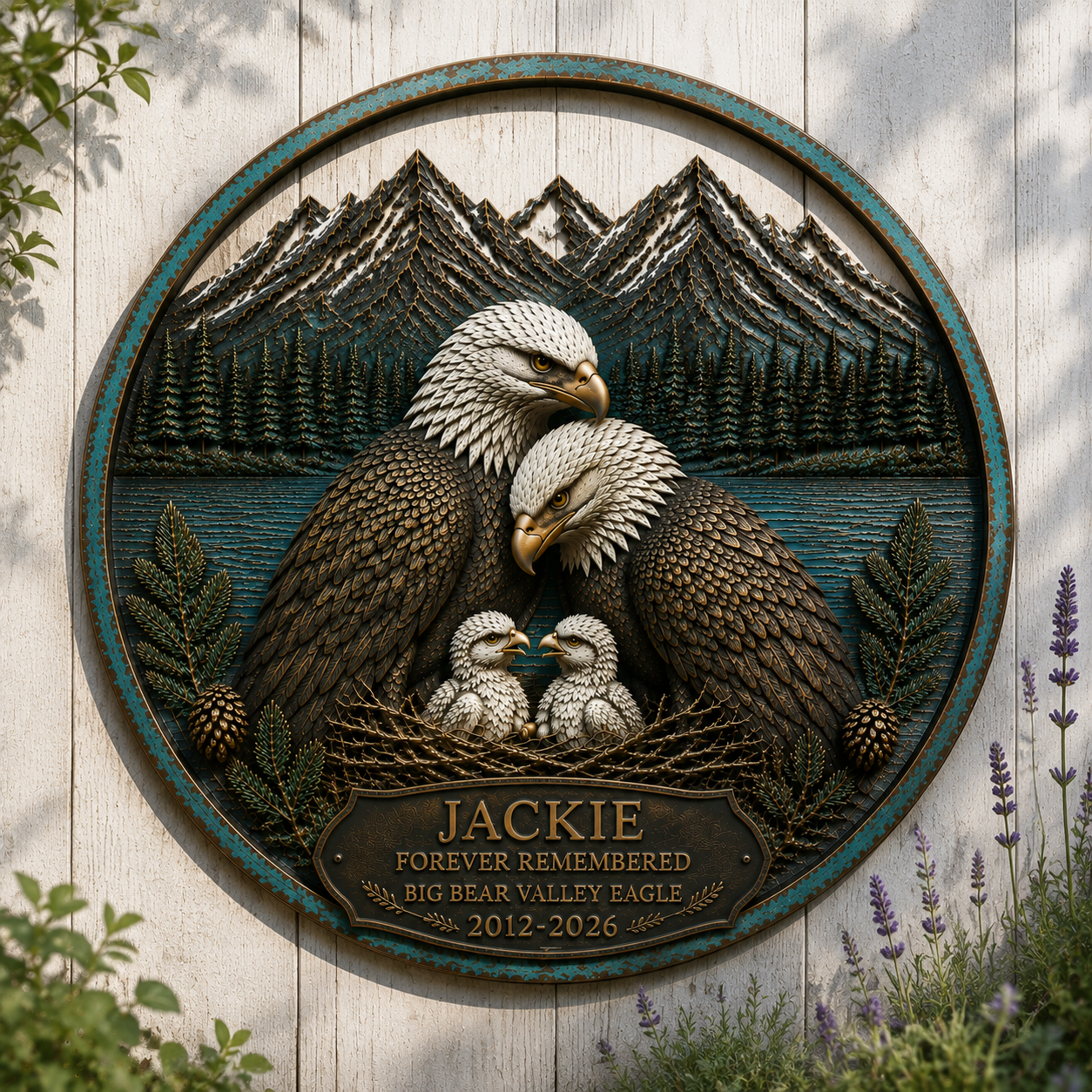 Jackie Bald Eagle Memorial Wall Art