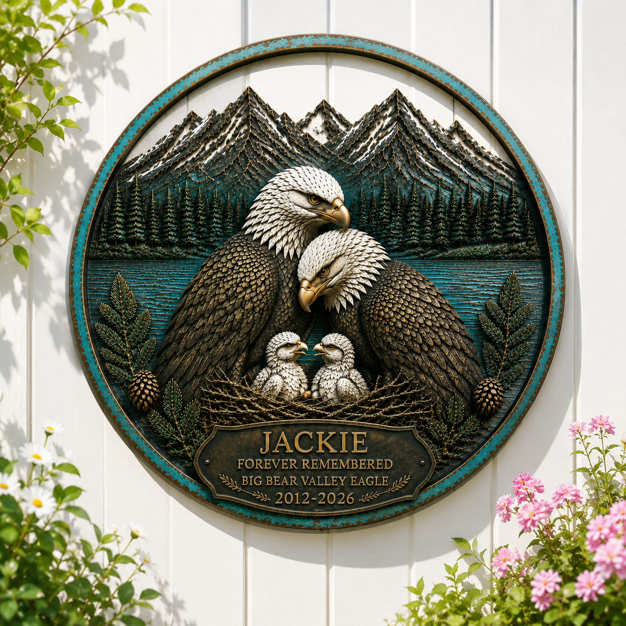 Jackie Bald Eagle Memorial Wall Art