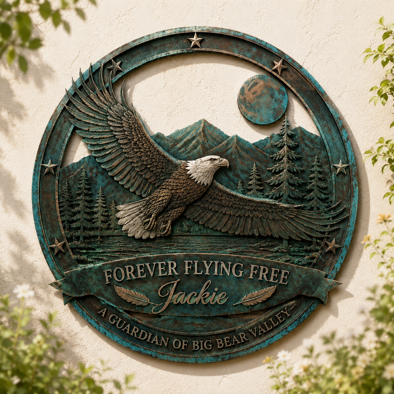 Jackie Bald Eagle Memorial Wall Art