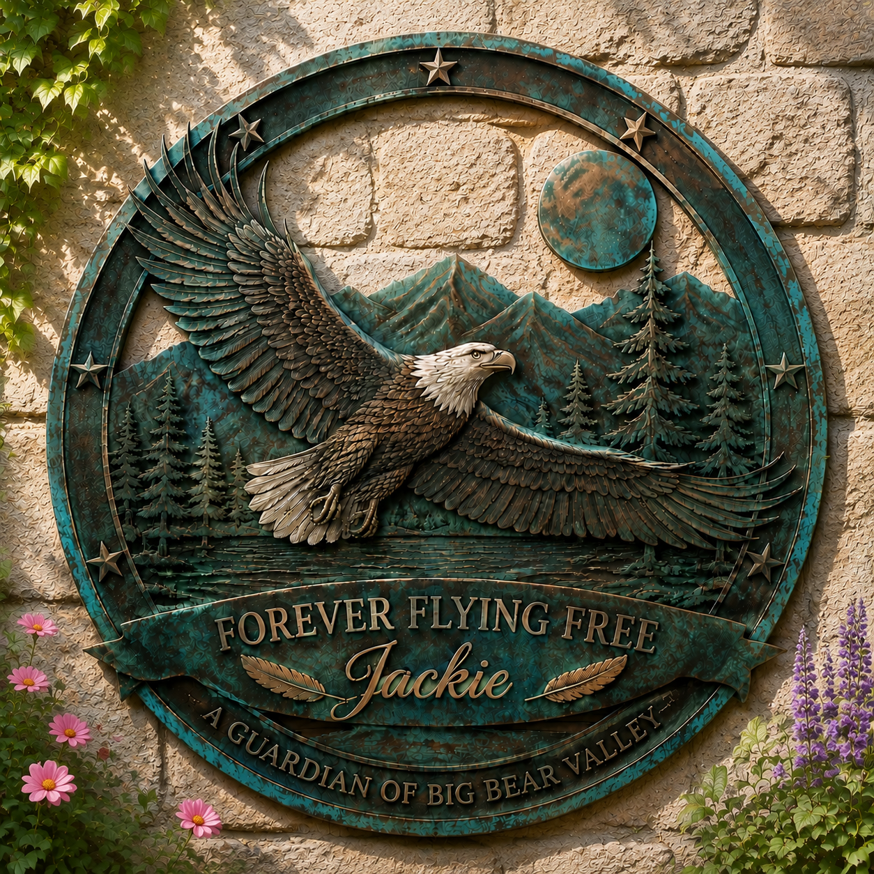 Jackie Bald Eagle Memorial Wall Art