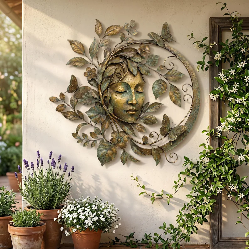Green Forest Goddess Wall Decor
