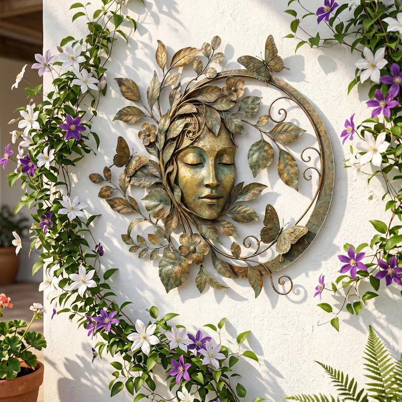 Green Forest Goddess Wall Decor
