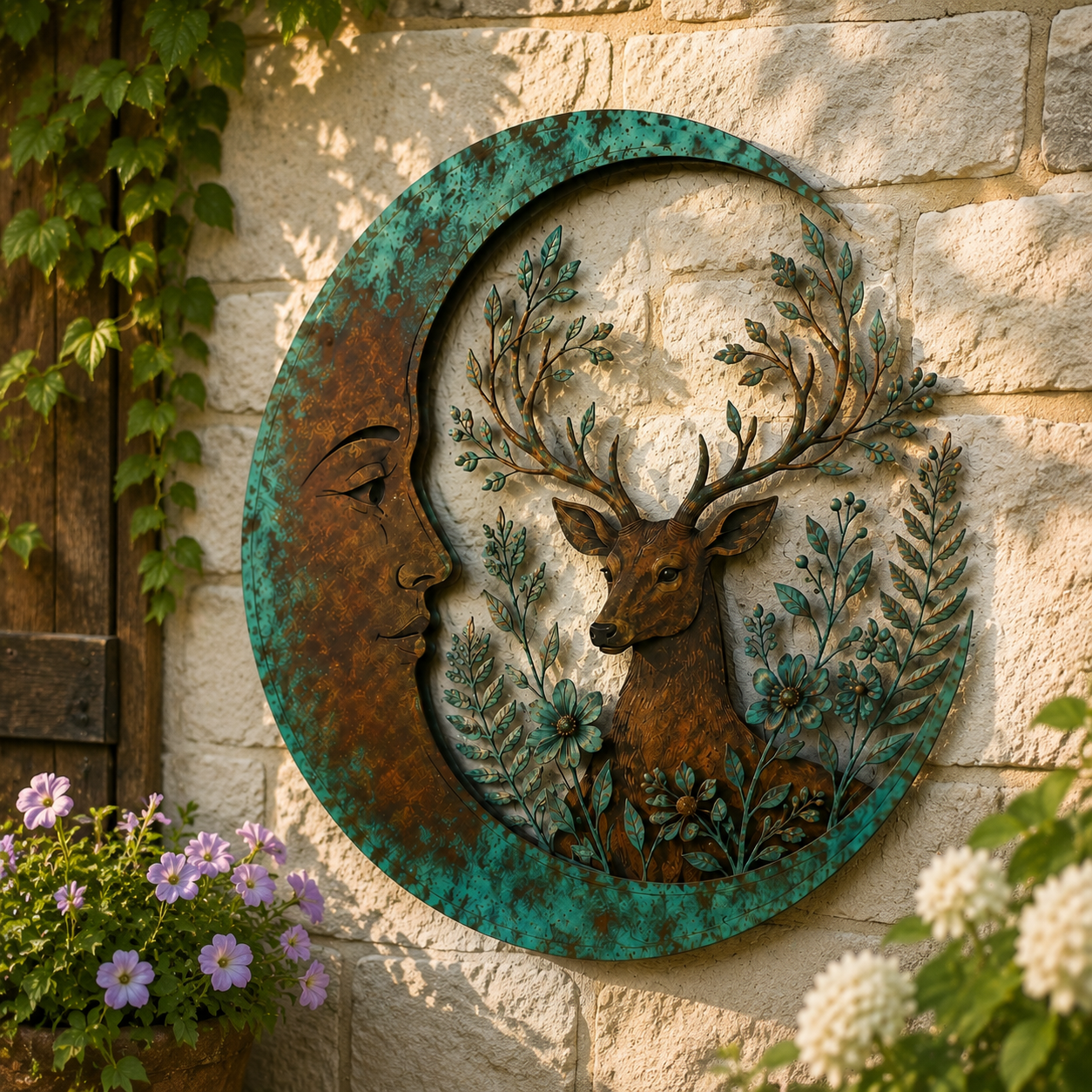 Moon Deer Wall Decor