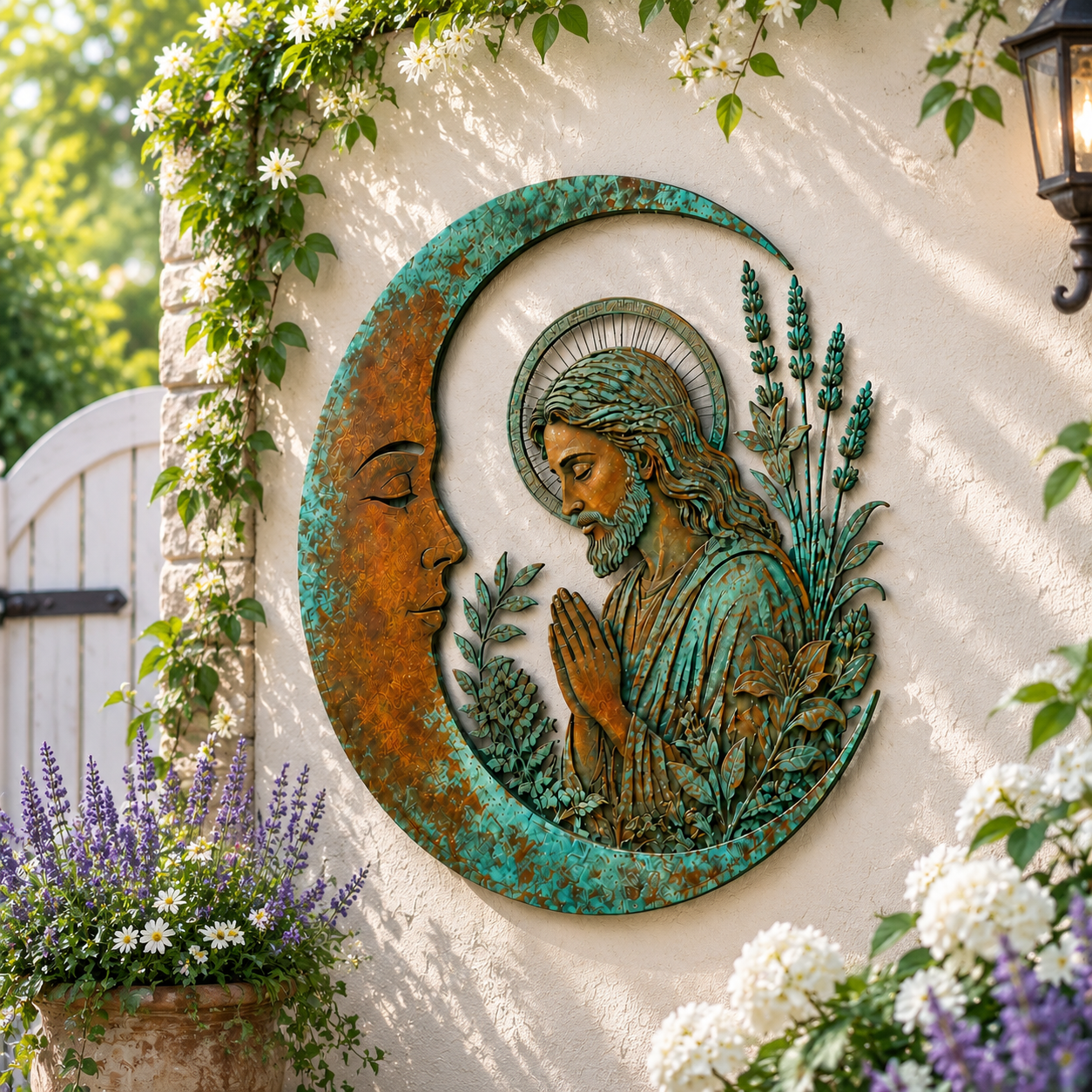 Moon Jesus Wall Decor