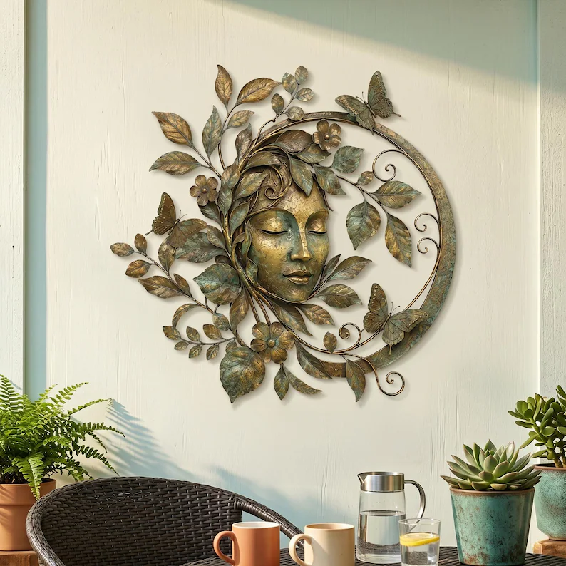Green Forest Goddess Wall Decor